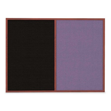 Slim Style Indoor Enclosed Corkboard,48, UVRDS48SBH-BLACK-CLOUD